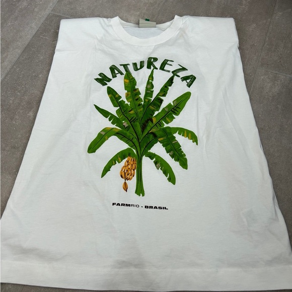 Farm Rio NEW Natureza Cotton Graphic T - Picture 7 of 9